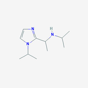 molecular formula C11H21N3 B13962842 N-(1-(1-isopropyl-1H-imidazol-2-yl)ethyl)propan-2-amine 