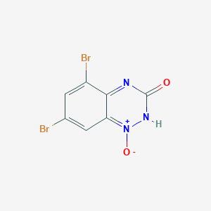 molecular formula C7H3Br2N3O2 B1396285 5,7-Dibromo-1,2,4-benzotriazin-3(4H)-one 1-oxide CAS No. 1082747-32-7
