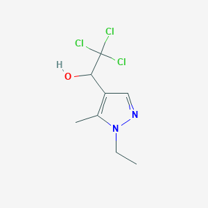 2,2,2-Trichloro-1-(1-ethyl-5-methyl-1H-pyrazol-4-yl)ethanol