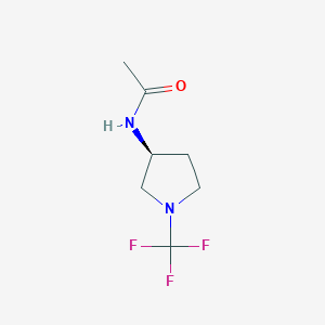 molecular formula C7H11F3N2O B13962867 (S)-N-(1-(trifluoromethyl)pyrrolidin-3-yl)acetamide 