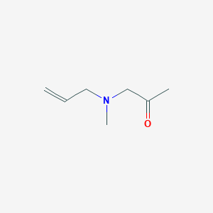 molecular formula C7H13NO B139629 1-[Methyl(prop-2-enyl)amino]propan-2-one CAS No. 150630-79-8