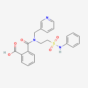 2-{[[2-(Anilinosulfonyl)ethyl](pyridin-3-ylmethyl)amino]carbonyl}benzoic acid