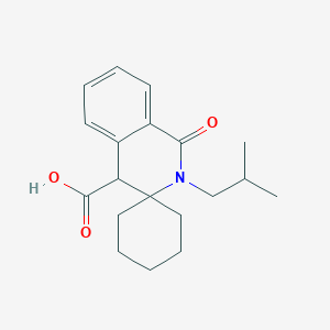 2'-Isobutyl-1'-oxo-1',4'-dihydro-2'H-spiro[cyclohexane-1,3'-isoquinoline]-4'-carboxylic acid