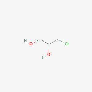 molecular formula C3H7ClO2<br>HOCH2CHOHCH2Cl<br>C3H7ClO2 B139630 3-Chloro-1,2-propanediol CAS No. 96-24-2