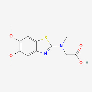 N-(5,6-dimethoxy-1,3-benzothiazol-2-yl)-N-methylglycine