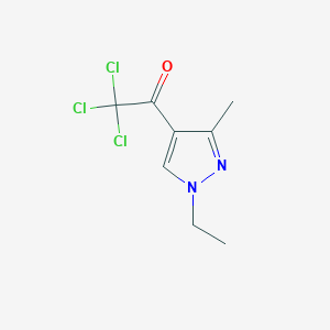 2,2,2-Trichloro-1-(1-ethyl-3-methylpyrazol-4-yl)ethanone