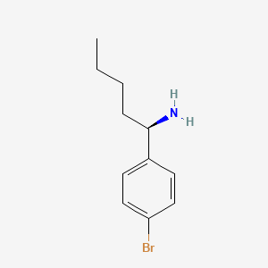 molecular formula C11H16BrN B13963038 (R)-1-(4-bromophenyl)pentylamine CAS No. 1228542-91-3