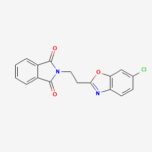 molecular formula C17H11ClN2O3 B1396305 2-[2-(6-chloro-1,3-benzoxazol-2-yl)ethyl]-1H-isoindole-1,3(2H)-dione CAS No. 1306739-84-3