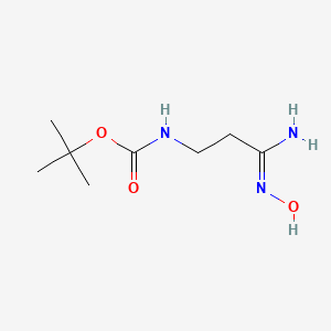 tert-butyl [(3Z)-3-amino-3-(hydroxyimino)propyl]carbamate