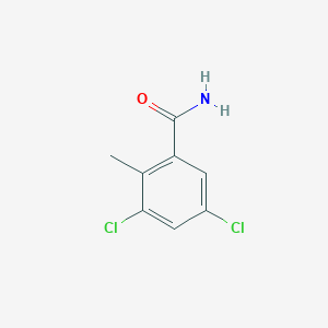 molecular formula C8H7Cl2NO B1396311 3,5-Dichloro-2-methylbenzamide CAS No. 1806283-70-4