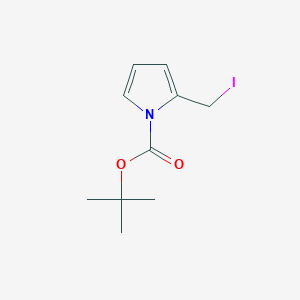 molecular formula C10H14INO2 B13963119 tert-Butyl 2-(iodomethyl)-1H-pyrrole-1-carboxylate 
