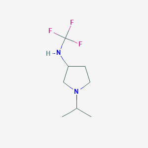molecular formula C8H15F3N2 B13963127 1-isopropyl-N-(trifluoromethyl)pyrrolidin-3-amine 