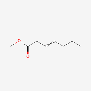 molecular formula C8H14O2 B13963146 3-Heptenoic acid, methyl ester CAS No. 50652-83-0