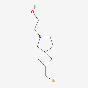 molecular formula C10H18BrNO B13963164 2-(2-(Bromomethyl)-6-azaspiro[3.4]octan-6-yl)ethanol 