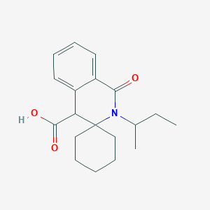 molecular formula C19H25NO3 B1396323 2'-sec-Butyl-1'-oxo-1',4'-dihydro-2'H-spiro[cyclohexane-1,3'-isoquinoline]-4'-carboxylic acid CAS No. 1269525-47-4