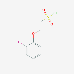 molecular formula C8H8ClFO3S B1396326 2-(2-氟苯氧基)乙磺酰氯 CAS No. 1330752-42-5