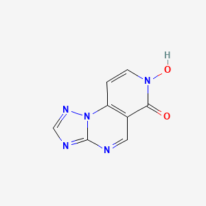 molecular formula C8H5N5O2 B1396328 7-hydroxypyrido[3,4-e][1,2,4]triazolo[1,5-a]pyrimidin-6(7H)-one CAS No. 1248517-85-2