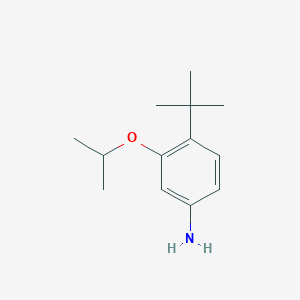 molecular formula C13H21NO B13963284 4-(tert-Butyl)-3-isopropoxyaniline 