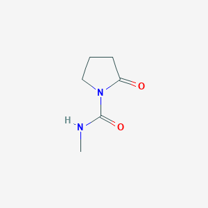 molecular formula C6H10N2O2 B13963290 N-Methyl-2-oxopyrrolidine-1-carboxamide 