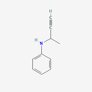 molecular formula C10H11N B13963303 Benzenamine, N-(1-methyl-2-propynyl)- CAS No. 53832-62-5