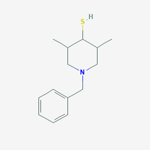 molecular formula C14H21NS B13963324 1-Benzyl-3,5-dimethylpiperidine-4-thiol 