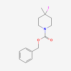 molecular formula C14H18INO2 B13963330 Benzyl 4-iodo-4-methylpiperidine-1-carboxylate 