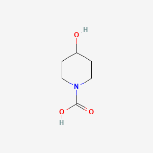 molecular formula C6H11NO3 B13963333 4-Hydroxypiperidine-1-carboxylic acid CAS No. 412016-31-0