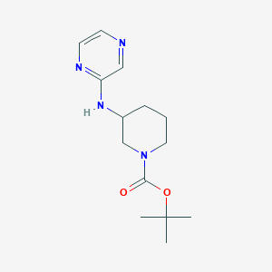 molecular formula C14H22N4O2 B13963380 tert-Butyl 3-(pyrazin-2-ylamino)piperidine-1-carboxylate 