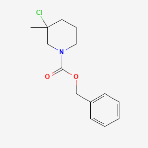 molecular formula C14H18ClNO2 B13963392 Benzyl 3-chloro-3-methylpiperidine-1-carboxylate 