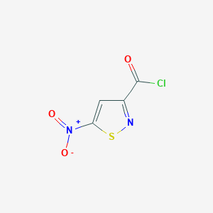 molecular formula C4HClN2O3S B13963400 5-Nitro-1,2-thiazole-3-carbonyl chloride CAS No. 36778-14-0