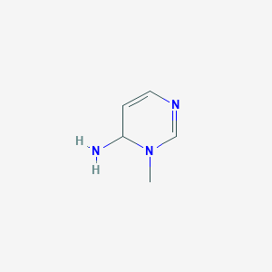 molecular formula C5H9N3 B13963406 3,4-Dihydro-3-methyl-4-pyrimidinamine CAS No. 57356-68-0