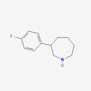 molecular formula C12H16FN B1396343 3-(4-Fluorophenyl)azepane CAS No. 1333960-50-1