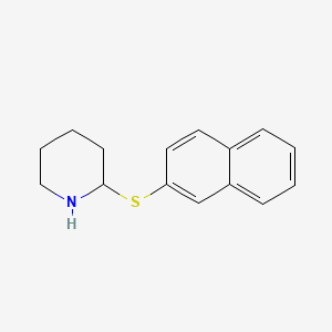 molecular formula C15H17NS B13963449 2-Naphthalen-2-ylsulfanylpiperidine CAS No. 6632-08-2