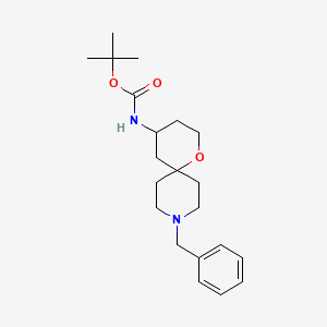 Tert-butyl (9-benzyl-1-oxa-9-azaspiro[5.5]undec-4-yl)carbamate