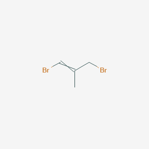 molecular formula C4H6Br2 B13963512 1,3-Dibromo-2-methylprop-1-ene 