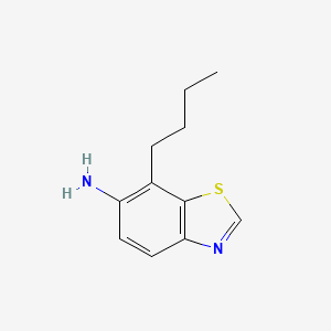 molecular formula C11H14N2S B13963553 7-Butyl-1,3-benzothiazol-6-amine CAS No. 67219-66-3