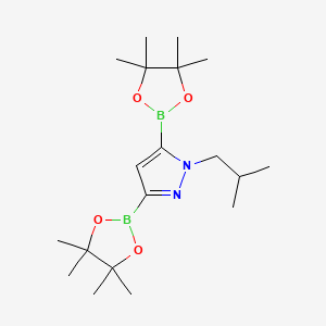 1-isobutyl-3,5-bis(4,4,5,5-tetramethyl-1,3,2-dioxaborolan-2-yl)-1H-pyrazole