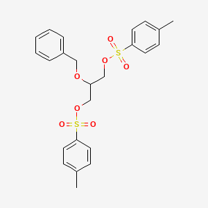 molecular formula C24H26O7S2 B13963644 1,3-Ditosyloxy-2-benzyloxypropane CAS No. 19945-19-8