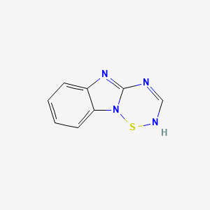 molecular formula C8H6N4S B13963648 2h-[1,2,4,6]Thiatriazino[2,3-a]benzimidazole CAS No. 88730-89-6