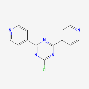 molecular formula C13H8ClN5 B13963653 2-Chloro-4,6-dipyridin-4-yl-1,3,5-triazine 