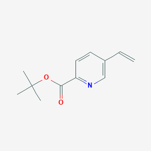 molecular formula C12H15NO2 B13963654 tert-Butyl 5-vinylpicolinate 