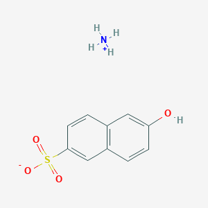 molecular formula C10H11NO4S B13963659 2-Naphthalenesulfonic acid, 6-hydroxy-, monoammonium salt CAS No. 61886-35-9