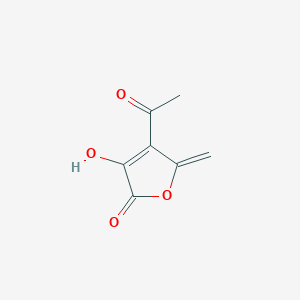 molecular formula C7H6O4 B13963666 4-Acetyl-3-hydroxy-5-methylenefuran-2(5H)-one 