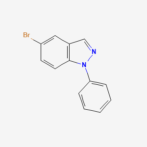 molecular formula C13H9BrN2 B13963710 5-Bromo-1-phenyl-1H-indazole 