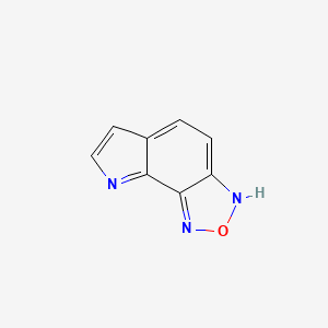 molecular formula C8H5N3O B13963719 3H-[1,2,5]Oxadiazolo[3,4-g]indole CAS No. 374112-75-1