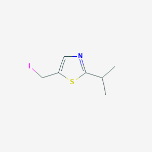 molecular formula C7H10INS B13963721 5-(Iodomethyl)-2-isopropylthiazole 