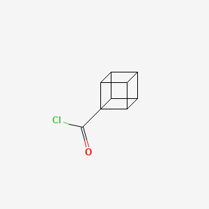 molecular formula C9H7ClO B13963724 Pentacyclo[4.2.0.0~2,5~.0~3,8~.0~4,7~]octane-1-carbonyl chloride CAS No. 60462-14-8