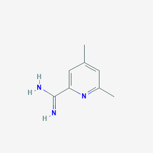 molecular formula C8H11N3 B13963748 2-Pyridinecarboximidamide, 4,6-dimethyl- 