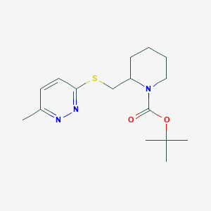 molecular formula C16H25N3O2S B13963767 2-(6-Methyl-pyridazin-3-ylsulfanylmethyl)-piperidine-1-carboxylic acid tert-butyl ester 