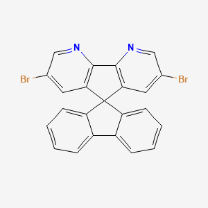 molecular formula C23H12Br2N2 B13963781 2,7-Dibromo-4,5-diaza-9,9-spirobifluorene 
